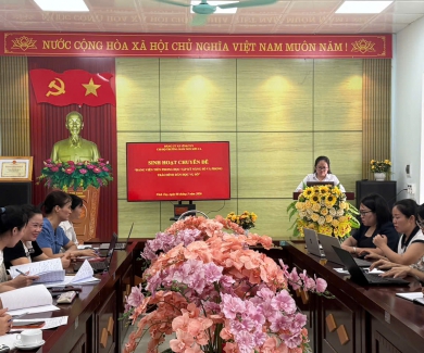 CHI BỘ TRƯỜNG MN SƠN CA TỔ CHỨC SINH HOẠT CHUYÊN ĐỀ